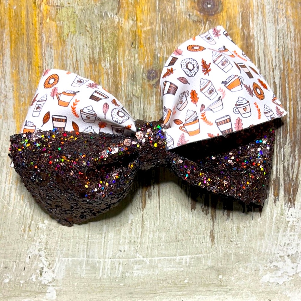 JEWELED ART Handcrafted | Pumpkin Spice Hair Bow | Fall Collection 🍁
